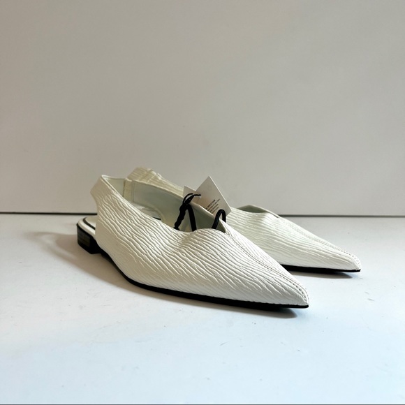 Zara Shoes - ZARA Low Heel Pointed Toe Slingback Flats